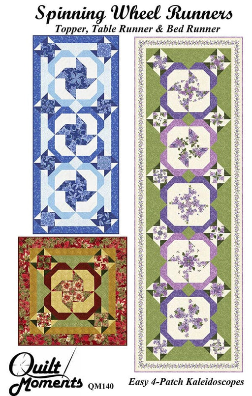 Spinning Wheel Runners - PATTERN - by Marilyn Foreman for Quilt Moments - Table Topper, Table Runner, Bed Runner - QM140-Patterns-RebsFabStash