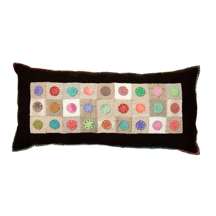 Square Peg Pillow KIT - In the Patch Craft Kit - 15" x 30" - wool, felted, primitive - Phyllis Meiring - RebsFabStash