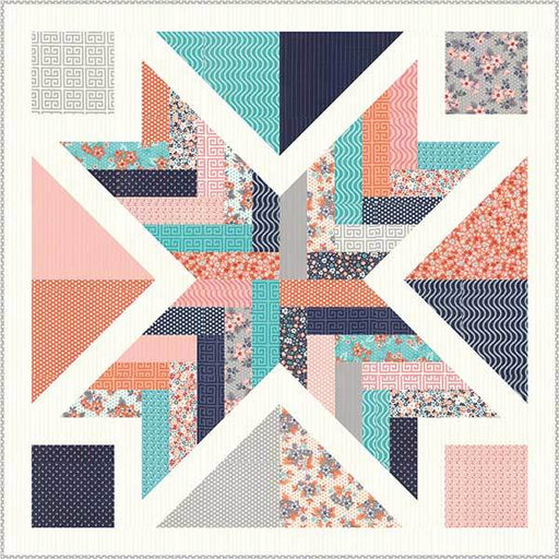Starburst - Prairie Grass Patterns by April Rosenthal - Block Quilt Pattern - RebsFabStash