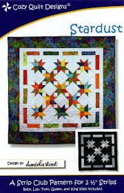 Stardust - Quilt PATTERN- Designed by Daniela Stout by Cozy Quilt Designs - A Strip Club Pattern for 2 1/2" strips - 5 sizes! - CQD01178-Patterns-RebsFabStash