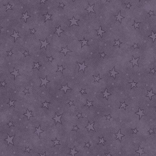 Starry Basics - per yard - By Leanne Anderson for Henry Glass - Scattered Stars - MUTED PURPLE - 8294-97 - RebsFabStash