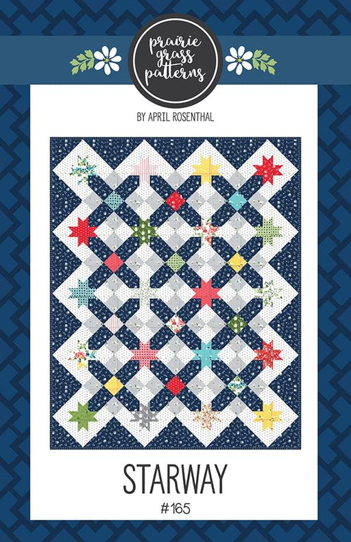 Starway - Quilt PATTERN - by April Rosenthal of Prairie Grass Patterns - features Homestead - Moda - 51" x 64" - RebsFabStash