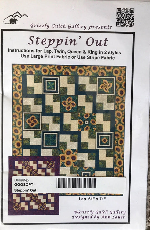Steppin' Out by Ann Lauer - Lap - King quilt pattern from Grizzly Gulch Gallery - RebsFabStash