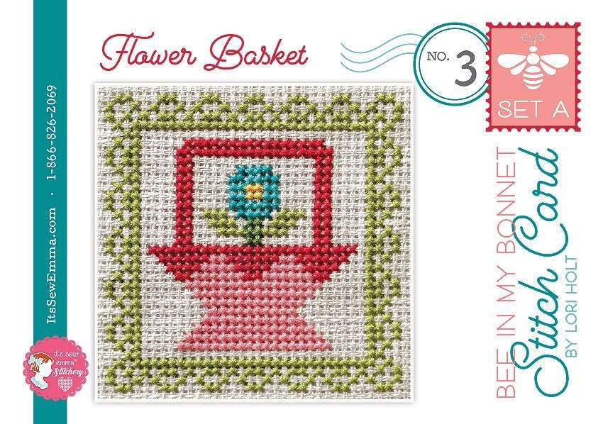Stitch Cards - Cross Stitch PATTERN - Design by Lori Holt of Bee in my Bonnet - It's Sew Emma - Set A - RebsFabStash
