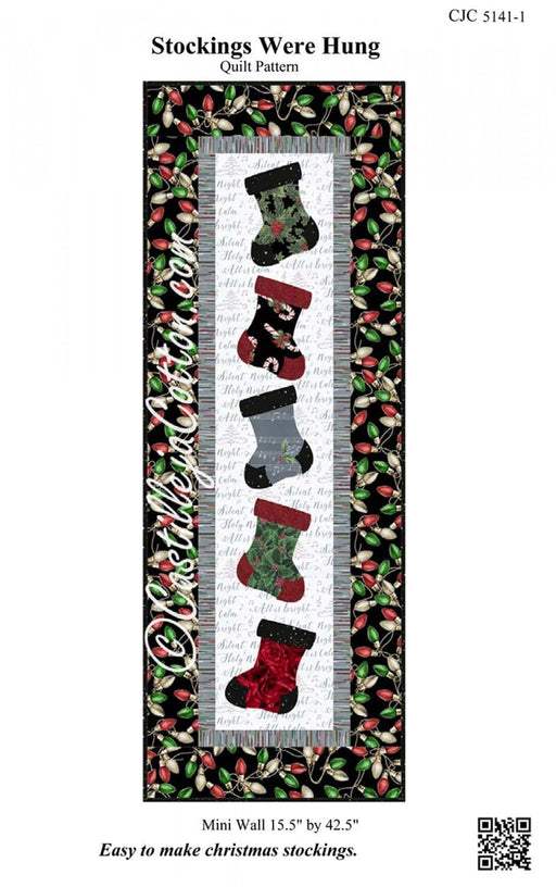 Stockings Were Hung - Quilt PATTERN - by Diane McGregor of Castilleja Cotton - Wall Hanging - holiday - seasonal - RebsFabStash