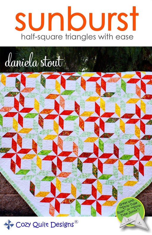 Sunburst-Quilt Pattern- Daniela Stout by Cozy Quilt Designs-Quilt in 4 sizes - RebsFabStash