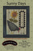 Sunny Days -August- Preprinted embroidery applique pattern - Bonnie Sullivan - Flannel or Wool - All Through the Night - Primitive, applique - RebsFabStash