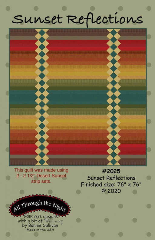 Sunset Reflections - Quilt PATTERN - by Bonnie Sullivan - All Through The Night - Maywood - Uses Woolies Flannel! - RebsFabStash