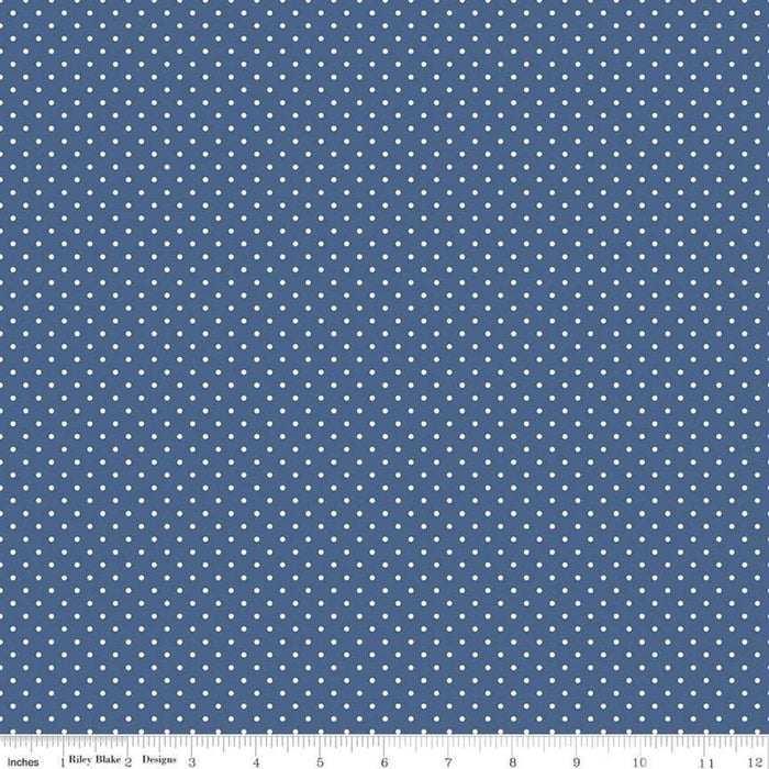 Swiss Dot - per yard - Riley Blake - Clover dots on white - basics - tonals, blenders C660-CLOVER - RebsFabStash