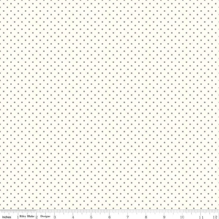Swiss Dot - per yard - Riley Blake - Red dots on white - basics - tonals, blenders 660 - 80 - RebsFabStash
