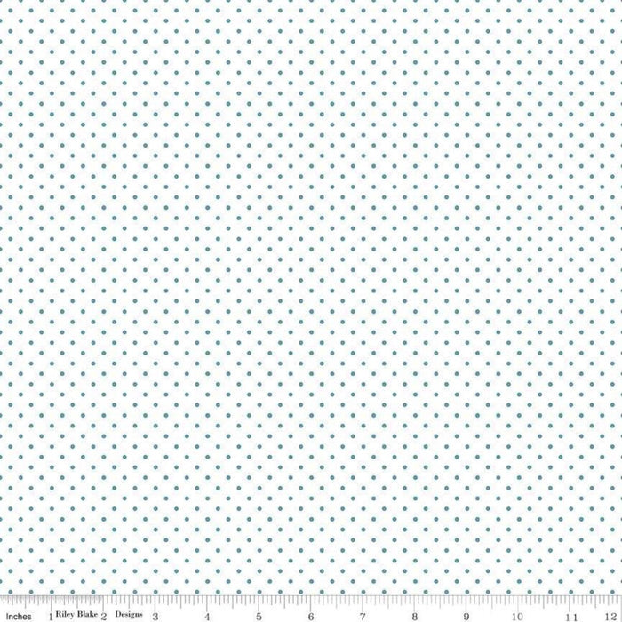 Swiss Dot - per yard - Riley Blake - Yellow dots on white - basics - tonals, blenders C660-50 - RebsFabStash