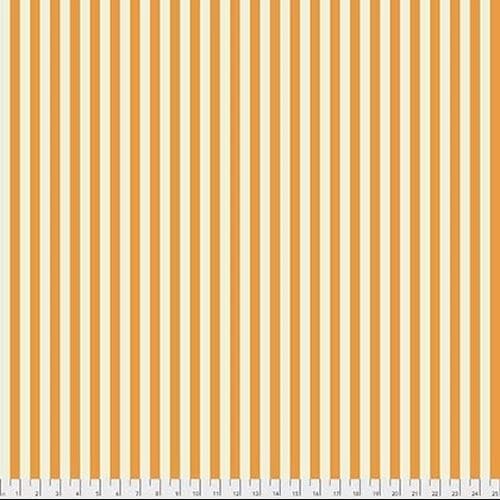Tula's True Colors - Tent Stripe Begonia - Per Yard - by Tula Pink for Free Spirit Fabrics - Orange, White, Striped - PWTP069.BEGON-Yardage - on the bolt-RebsFabStash