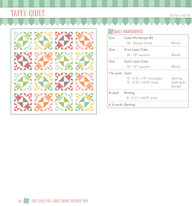 The Cake Mix Quilt Book - Volume 1 - It's Sew Emma patterns - Book/Patterns - 16 layer cake quilts! - RebsFabStash