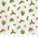 The Scarlet Feather - Holly and Mistletoe - per yard - by Deborah Edwards for Northcott - Pale Gray Multi - RebsFabStash