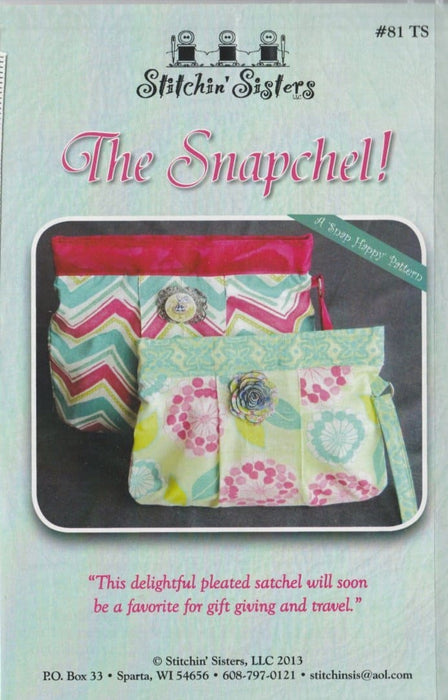 The SNAPchel - Clutch - Bag - Pattern - By Stitchin Sisters - RebsFabStash