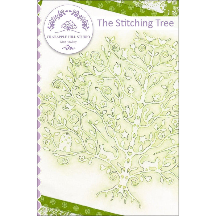 The Stitching Tree - Pattern OR Kit - uses Spellcaster's Garden by Meg Hawkey for Maywood Studio - Hand Embroidery/Pieced Wall Hanging - RebsFabStash