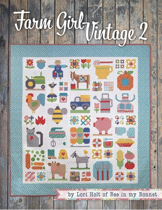 THEY ARE HERE!! Farm Girl Vintage 2 PATTERN BOOK by Lori Holt - Riley Blake Designs - Uses her Farm Girl Vintage fabrics!! - RebsFabStash