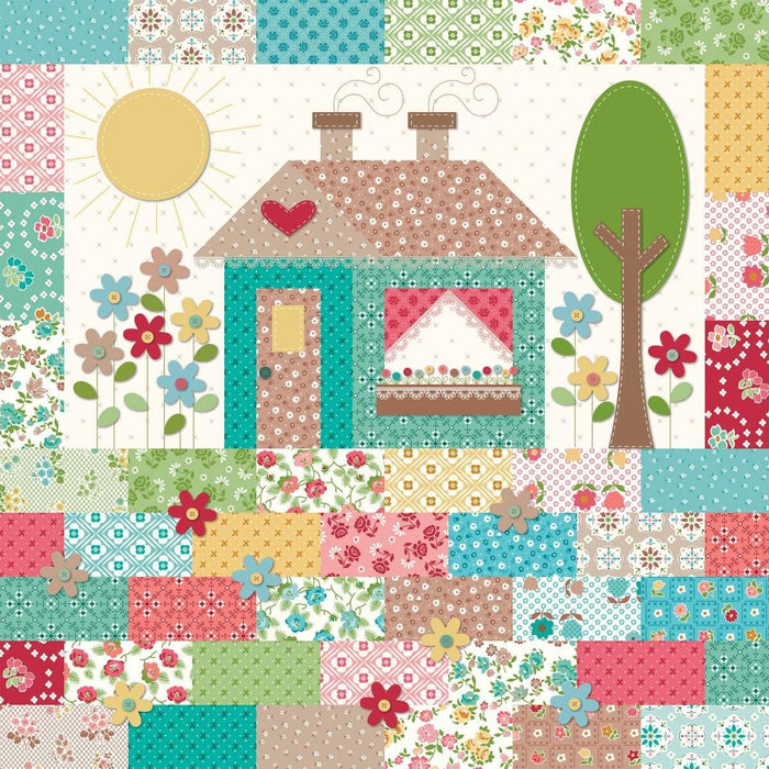 THEY'RE HERE!! - Lori Holt Granny Chic Granny's House Pillow KIT - Granny Chic fabrics - Riley Blake - Finished pillow size 24" x 24" - RebsFabStash
