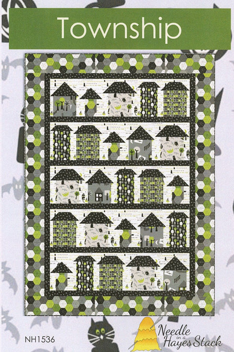 Township - Quilt PATTERN - Tiffany Hayes - Needle in a Haystack - features The House That Jack Built by Andover Fabrics - RebsFabStash
