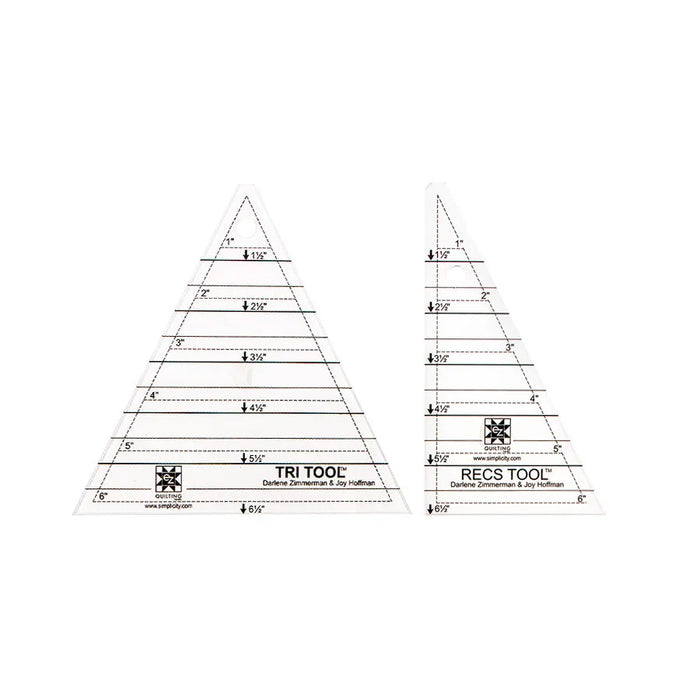 Tri Recs Triangle Rulers - by Darlene Zimmerman and Joy Hoffman for EZ ...