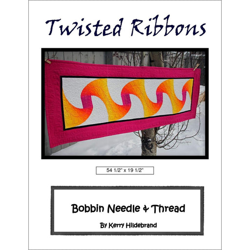 Twisted Ribbons - Wall Hanging or Table Runner Quilt Pattern - ombre fabrics - Designed by Kerry Hildebrand - RebsFabStash