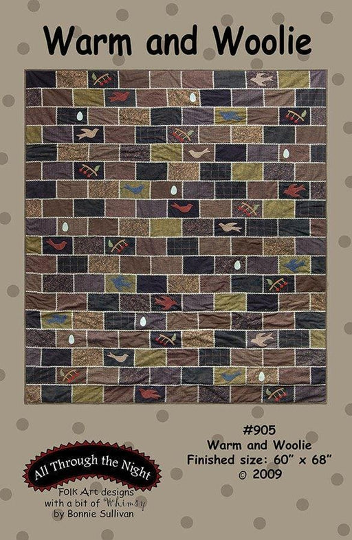 Warm and Woolie - Quilt PATTERN - by Bonnie Sullivan - All Through The Night - Uses Woolies flannels by Maywood - RebsFabStash