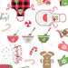 We Whisk You a Merry Christmas PER YARD -Kim Christopherson-Kimberbell Designs- Maywood Buffalo Plaid Black and White - RebsFabStash