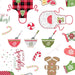 We Whisk You a Merry Christmas PER YARD -Kim Christopherson-Kimberbell Designs- Maywood Christmas cookies on Brown - RebsFabStash