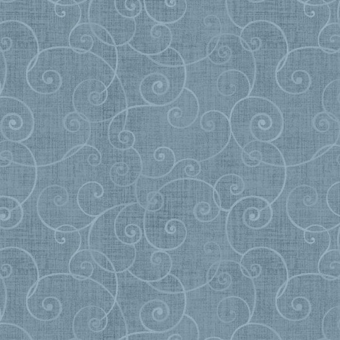 Whimsey Basic - per yard - by Color Principle for Henry Glass Fabrics - Soothing Swirl Basic - Lt. Blue - RebsFabStash