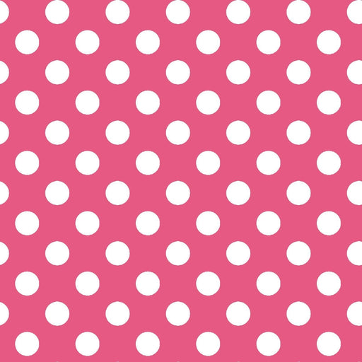 White dots on Pink - Kimberbell Basics - Maywood Studio - MAS 8216-P - RebsFabStash