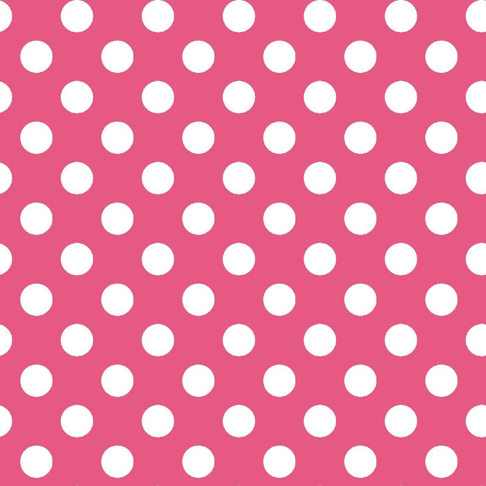 White dots on Pink - Kimberbell Basics - Maywood Studio - MAS 8216-P - RebsFabStash