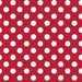 White dots on red- Per Yard- Kimberbell Basics - Maywood Studio - MAS 8216-R - RebsFabStash