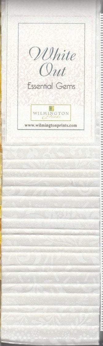 White Out - (24) 2.5" Strips - Wilmington Prints - Crystals - RebsFabStash