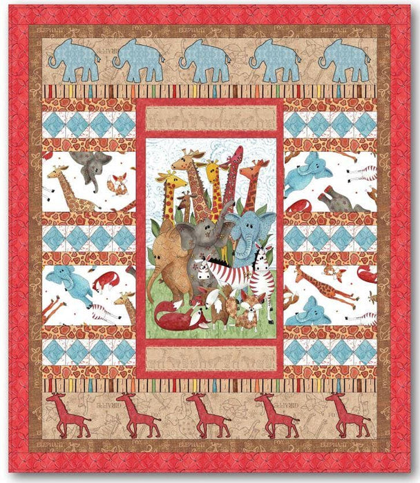 Wild Things - Quilt KIT! - Uses Wild Things fabric by Desiree Designs for QT Fabrics - Options for backing! - RebsFabStash