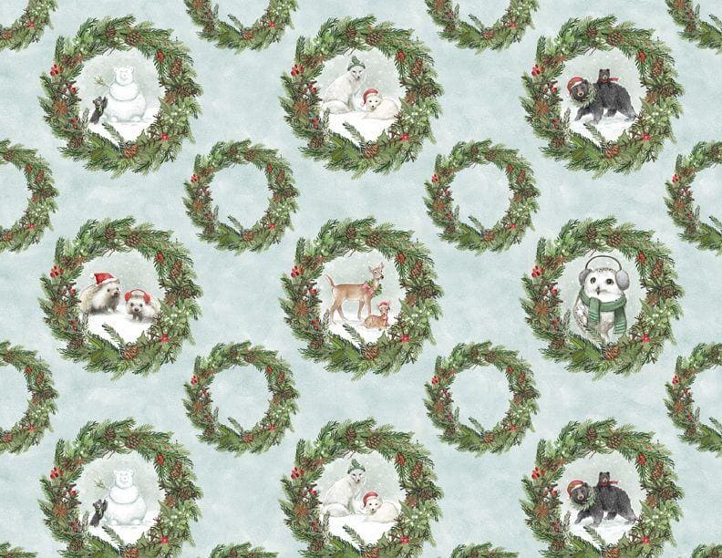 Woodland Friends - Jelly Roll - (40) 2.5" strips 40 Karat Crystals - Michael Davis for Wilmington Prints - Featuring Woodland Friends! Adorable Winter collection - RebsFabStash