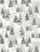 Woodland Friends -per yard - Michael Davis for Wilmington Prints - Trees Gray Grey - RebsFabStash