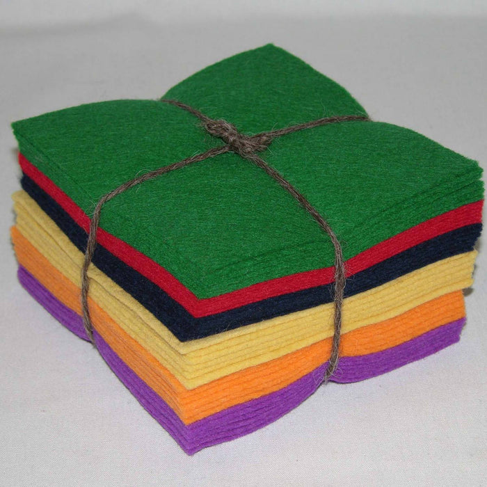 Wool Felt Classic Charm Pack - 36 piece 5" squares by National Nonwovens - RebsFabStash