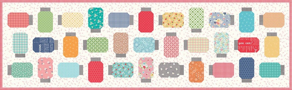 Yes you can TABLE RUNNER Quilt Kit by Lori Holt - Riley Blake Designs - Farm Girl Vintage fabrics! - RebsFabStash